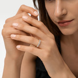 1.50 Ct 14k Asscher Cut Five Stone Lab Grown Diamond Band - Salia Ferkos Fine Jewelry