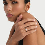 2.50 CTW 14K Round Shape Lab Grown Diamond Pave Band Engagement Ring - Coral Ferkos Fine Jewelry