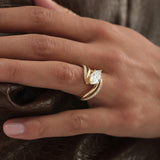 2.35 CTW 14K Marquise Shape Unique Lab Grown Diamond Engagement Ring - Celia Ferkos Fine Jewelry