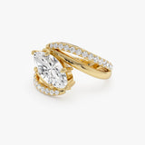 2.35 CTW 14K Marquise Shape Unique Lab Grown Diamond Engagement Ring - Celia Ferkos Fine Jewelry