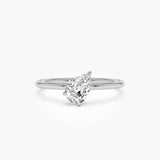0.50 CTW 14K Pear Shape Lab Grown Diamond Stacking Ring - Estee 14K White Gold Ferkos Fine Jewelry