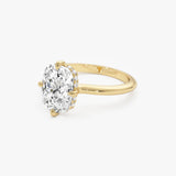 3 CTW 14k Old Mine Cushion Cut Hidden Halo Lab Grown Diamond Engagement Ring - Nora Ferkos Fine Jewelry