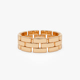 14k Wide Chain Link Ring 14k Rose Gold Ferkos Fine Jewelry
