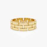 14k Wide Chain Link Ring 14k Gold Ferkos Fine Jewelry