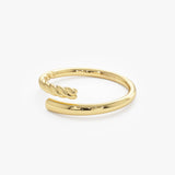 14k Open Band Twist Rope Design Ring Ferkos Fine Jewelry