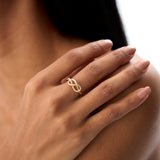 14K Twist Rope Infinity Knot Ring Ferkos Fine Jewelry