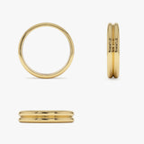 14k Double Dome Band Wedding Ring Ferkos Fine Jewelry