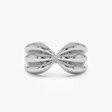 14Kt Bold 10mm Sculpted Dome Ring Ferkos Fine Jewelry