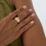 14K Chunky Snake Skin Texture Ring Ferkos Fine Jewelry