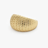 14K Chunky Snake Skin Texture Ring Ferkos Fine Jewelry
