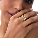 14k Gold 8MM Cuban Link Ring Ferkos Fine Jewelry