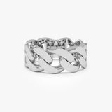 14k Gold 8MM Cuban Link Ring Ferkos Fine Jewelry