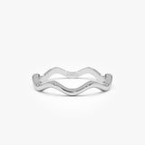 14k Gold Minimalist Wave Ring Ferkos Fine Jewelry
