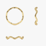 14k Gold Minimalist Wave Ring Ferkos Fine Jewelry