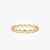 14k Gold Stackable Link Ring 14K Gold Ferkos Fine Jewelry