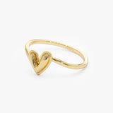 14k Gold Love Heart Ring Ferkos Fine Jewelry