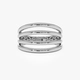 14k Gold Four Band Statement Ring Ferkos Fine Jewelry