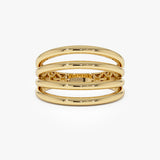 14k Gold Four Band Statement Ring 14K Gold Ferkos Fine Jewelry