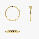 14k Gold Tapered Dome Gold Ring Ferkos Fine Jewelry