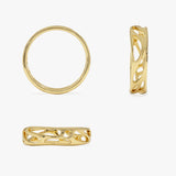 14k Gold Sculptural Band Ferkos Fine Jewelry