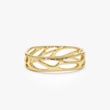 14k Gold Sculptural Band 14K Gold Ferkos Fine Jewelry