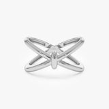 14K Gold Crossover Band Ferkos Fine Jewelry