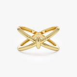 14K Gold Crossover Band 14K Gold Ferkos Fine Jewelry