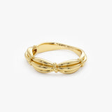 14k Gold Textured Knot Ring Ferkos Fine Jewelry