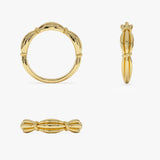 14k Gold Textured Knot Ring Ferkos Fine Jewelry