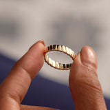 14K Gold Twisted Bold Band Ring Ferkos Fine Jewelry