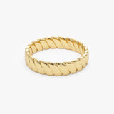 14K Gold Twisted Bold Band Ring Ferkos Fine Jewelry