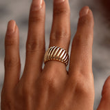 14k Gold Wide Cage Band Ring Ferkos Fine Jewelry