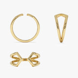 14k Modern Geometric Open Band Ring Ferkos Fine Jewelry