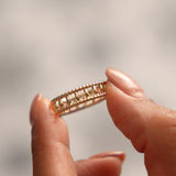 14k Double Rope Link Band Ring Ferkos Fine Jewelry