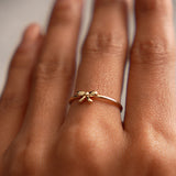 14k Plain Gold Balloon Bow Ring Ferkos Fine Jewelry