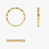 14K Oval Link Band Ring Ferkos Fine Jewelry