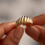 14k Gold Swirl Dome Bold Statement Ring Ferkos Fine Jewelry
