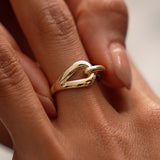14k Gold Modern Knot Ring Ferkos Fine Jewelry