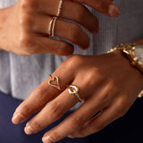 14k Gold Modern Knot Ring Ferkos Fine Jewelry