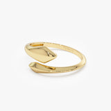 14K Gold Tapered Bypass Ring Ferkos Fine Jewelry