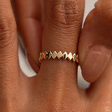 14K Flat Oval Link Band Ring Ferkos Fine Jewelry