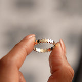 14K Flat Oval Link Band Ring Ferkos Fine Jewelry