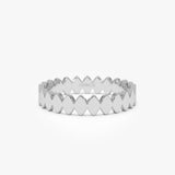 14K Flat Oval Link Band Ring Ferkos Fine Jewelry