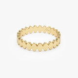 14K Flat Oval Link Band Ring Ferkos Fine Jewelry