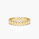 14K Flat Oval Link Band Ring 14k Gold Ferkos Fine Jewelry