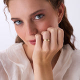 14k Gold Multi-Ribbed Statement Ring Ferkos Fine Jewelry