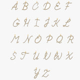 14k Diamond Script Initial Necklace Ferkos Fine Jewelry