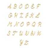 14k Plain Gold Script Initial Necklace  Ferkos Fine Jewelry