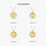 14k Personalized Diamond Medallion Necklace Ferkos Fine Jewelry