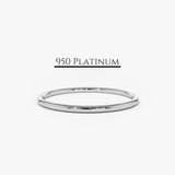 Platinum 1.2MM Plain Wedding Band 3 Ferkos Fine Jewelry